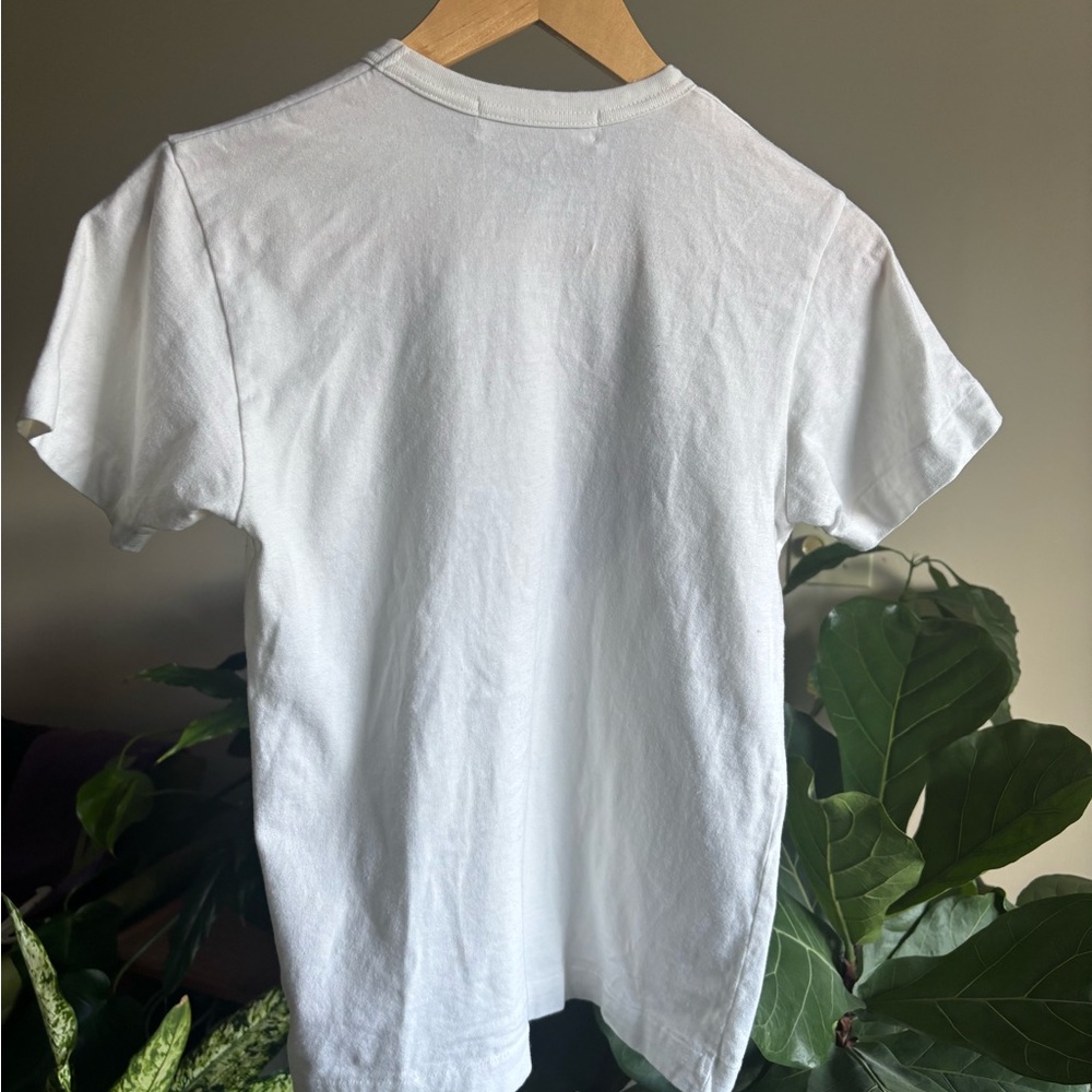 Comme des Garçons Play White Shirt with Big Black Heart 100% Authentic - Picture 4 of 7